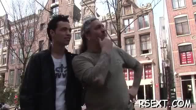 Excited old stud takes a tour in amsterdam's redlight district